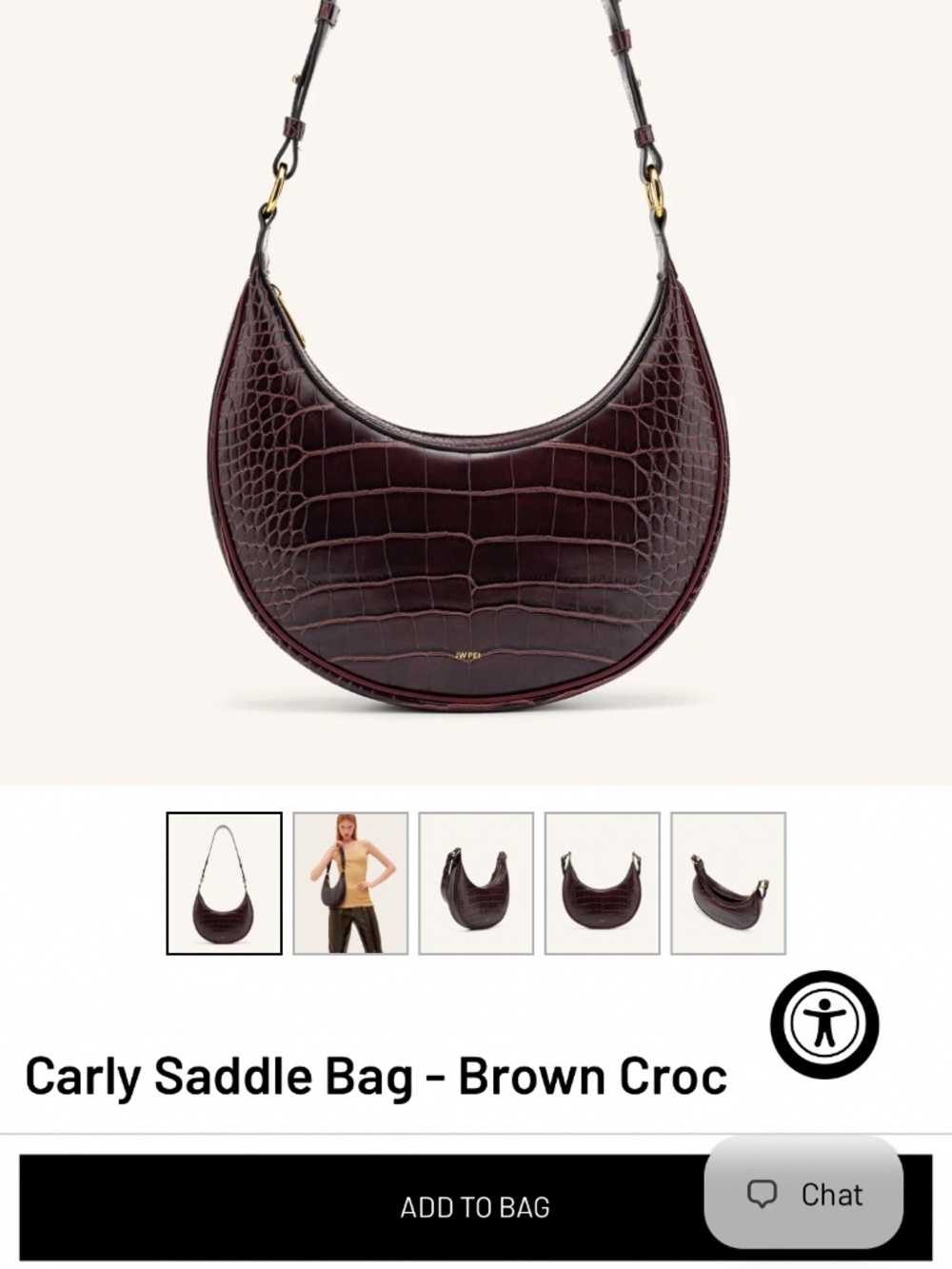 Carly Saddle Bag (BROWN)
